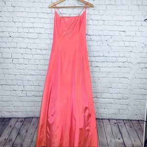 Be Smart Peach Pink Glitter Prom Dress Size 5-6